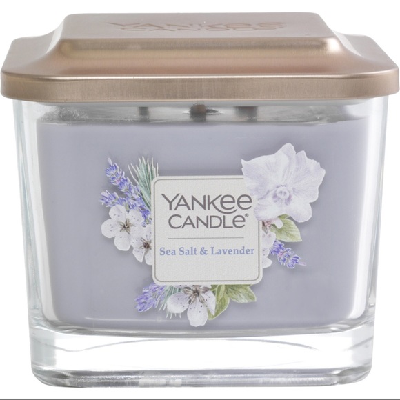🦋3 THREE NEW YANKEE CANDLE Sea Salt & Lavender Med. Elevation Candles